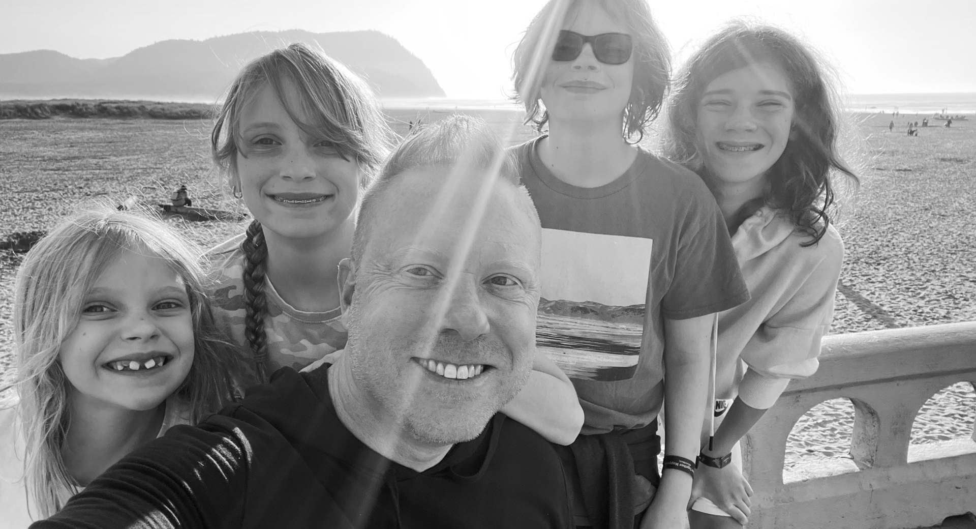 Family smiles faces
